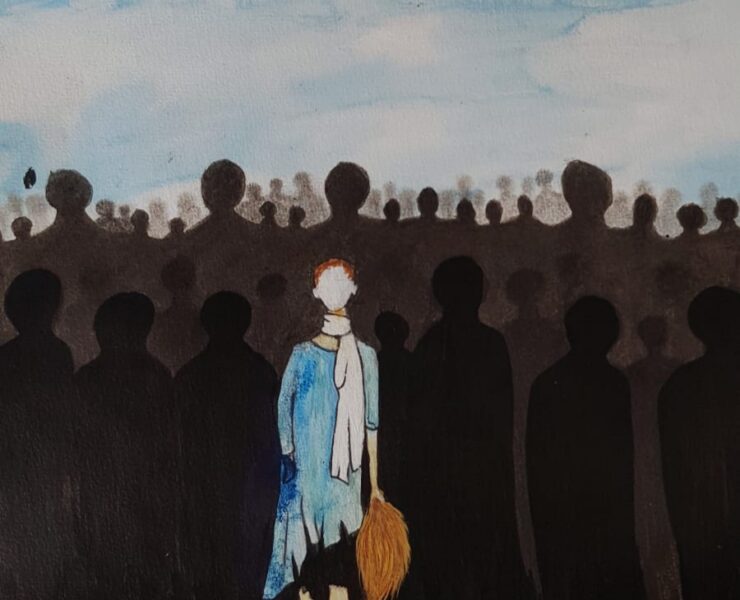 The artwork by Nahida Adeeb is commissioned by the archipelago. To read this piece in English translation, please scroll down.